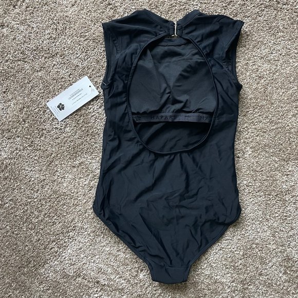 Black High-Neck One-Piece - Picture 4 of 4